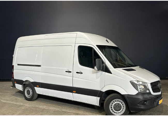 witte mercedes benz sprinter bus huren